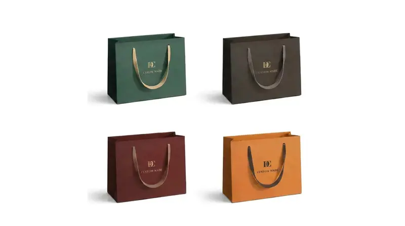 Custom Ribbon Handle Paper Bags