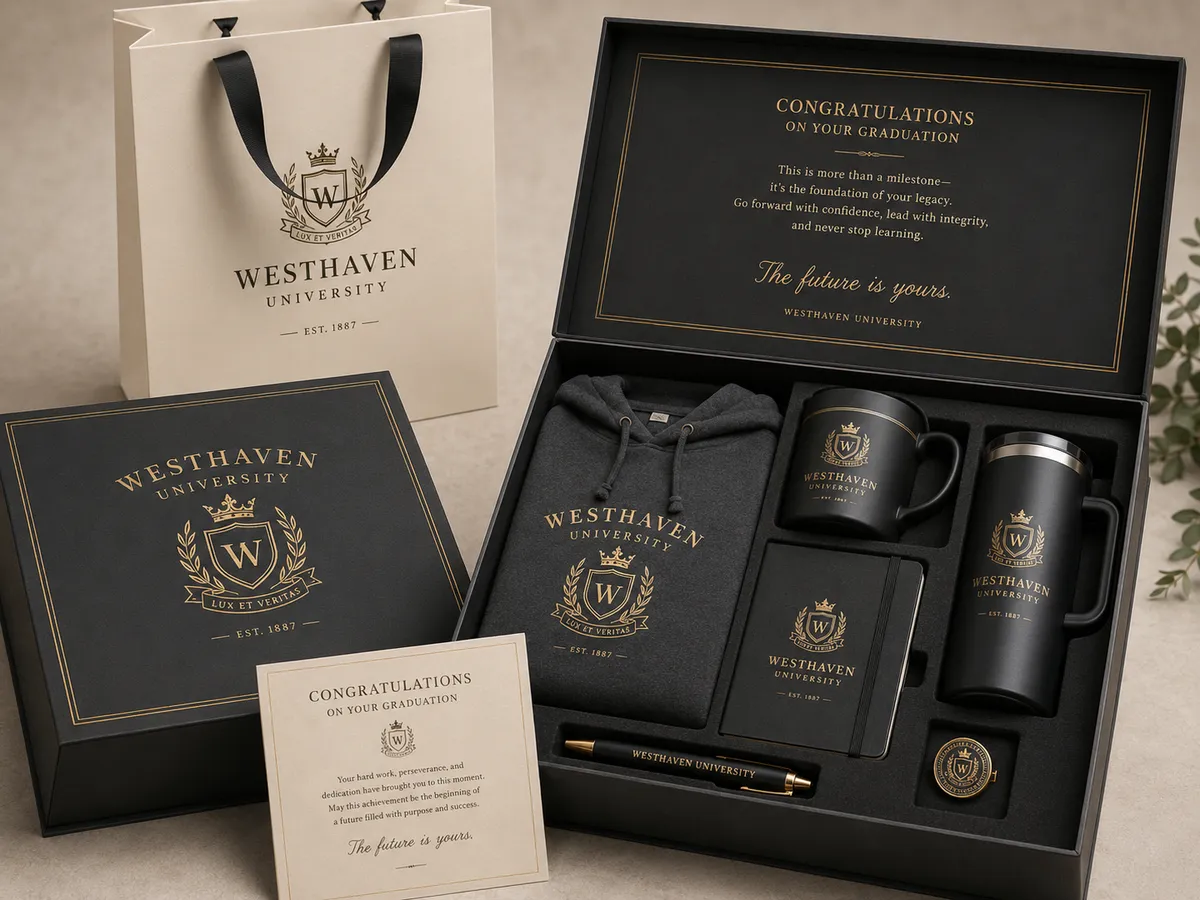 Westhaven University Custom Graduation Gift Set luxury packaging China factory direct